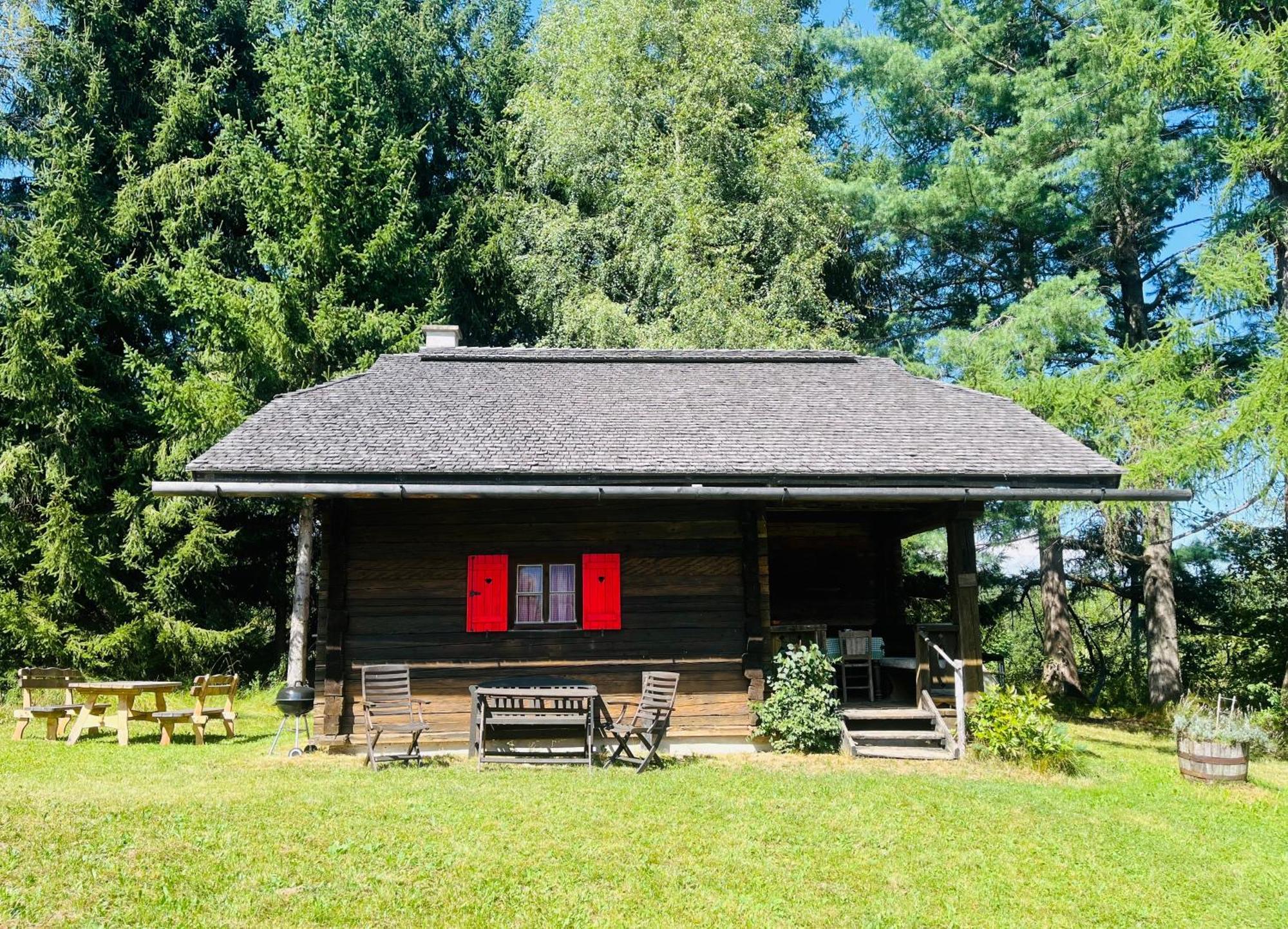 Cozy Log Cabin Near Faaker See Ledenitzen Ngoại thất bức ảnh